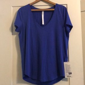 Lululemon Love Tee size 10 NWT Royal Blue